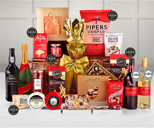 Luxury Banquet in Extra-Large Willow Hamper